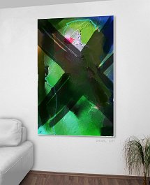 27517_Delete dark X - of women Art print on 380g polycotton canvas