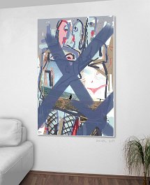 27917 DX - Today's shopping spoils Art print on 380g polycotton canvas