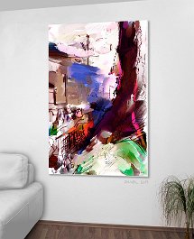 40017_Stay cool Art print on 380g polycotton canvas