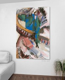 40117_Giesinger Berg_ Art print on 380g polycotton canvas