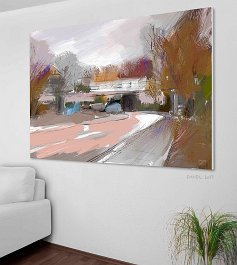 40617_Kolumbusplatz Art print on 380g polycotton canvas
