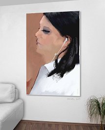 40917_i-Lady Art print on 380g polycotton canvas