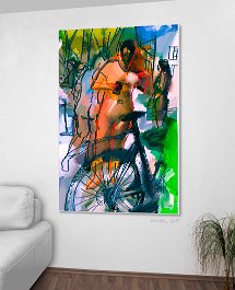 41617_City tour Art print on 380g polycotton canvas