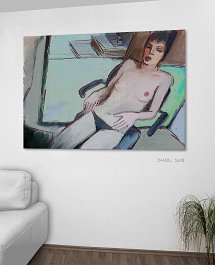 18009 Art print on 380g polycotton canvas