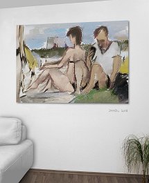 18012 Art print on 380g polycotton canvas