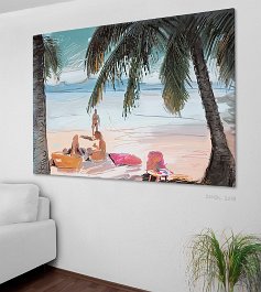 18021_The perfect world Art print on 380g polycotton canvas