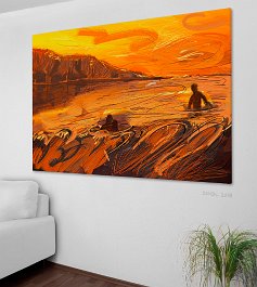 18023_Yearning for love Art print on 380g polycotton canvas