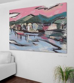 18024_Holiday memories Art print on 380g polycotton canvas