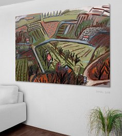 18025_Landscape without diesel smog Art print on 380g polycotton canvas