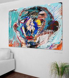 18264_The statistical average voter Art print on 380g polycotton canvas