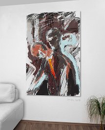 18265_You only need to nod Art print on 380g polycotton canvas
