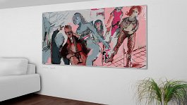 Uebergriff Art print on 380g polycotton canvas