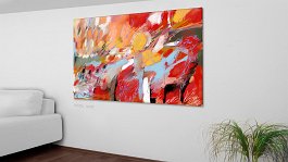 Evolution of final paintings_ Art print on 380g polycotton canvas
