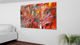 Evolution of final paintings_0 Art print on 380g polycotton canvas