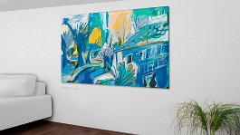 Evolution of final paintings_10 Art print on 380g polycotton canvas