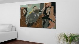 Evolution of final paintings_11 Art print on 380g polycotton canvas