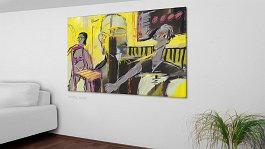 Evolution of final paintings_12 Art print on 380g polycotton canvas