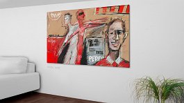 Evolution of final paintings_15 Art print on 380g polycotton canvas