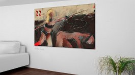Evolution of final paintings_16 Art print on 380g polycotton canvas