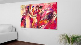 Evolution of final paintings_2 Art print on 380g polycotton canvas