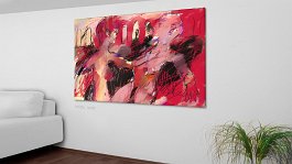 Evolution of final paintings_3 Art print on 380g polycotton canvas