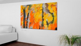 Evolution of final paintings_8 Art print on 380g polycotton canvas