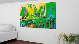 Evolution of final paintings_9 Art print on 380g polycotton canvas