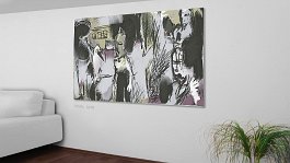 Fast Swing1 Art print on 380g polycotton canvas