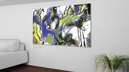 Fast Swing2 Art print on 380g polycotton canvas