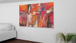 Fast Swing4 Art print on 380g polycotton canvas