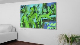 Fast Swing7 Art print on 380g polycotton canvas