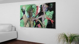 Fast Swing8 Art print on 380g polycotton canvas