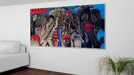 zeitung 03l.jpg Art print on 380g polycotton canvas