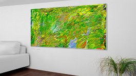 Door open_Door close_08 Art print on 380g polycotton canvas