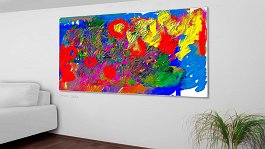 Blühender Garten2-8K_grossformtdruck1.jpg Art print on 380g polycotton canvas
