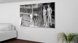 Vaccine in C 02 Art print on 380g polycotton canvas