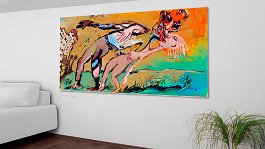 Next train in 3 minutes 3 Art print on 380g polycotton canvas