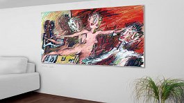 Day after day 3 Art print on 380g polycotton canvas