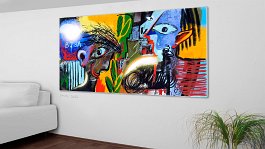 CAPTCHA_1 1 Art print on 380g polycotton canvas