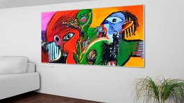 CAPTCHA_1 2 Art print on 380g polycotton canvas
