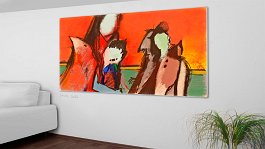 CAPTCHA_1 6 Art print on 380g polycotton canvas
