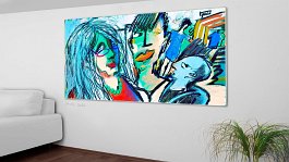 CAPTCHA_14 8 Art print on 380g polycotton canvas