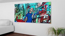 Deposits of the past 1 Art print on 380g polycotton canvas