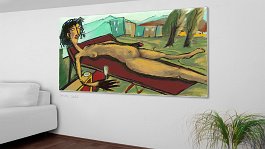 Deposits of the past 4 Art print on 380g polycotton canvas