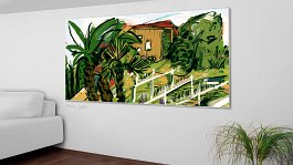 Deposits of the past 5 Art print on 380g polycotton canvas
