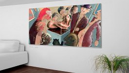 ICH-ICH-ICH 2 Art print on 380g polycotton canvas