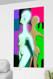CAPTCHA_B3 2 Art print on 380g polycotton canvas