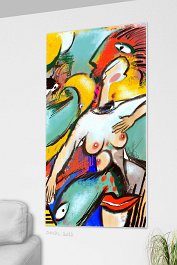 CAPTCHA_B3 7 Art print on 380g polycotton canvas