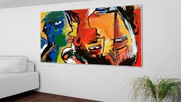flow 1 Art print on 380g polycotton canvas
