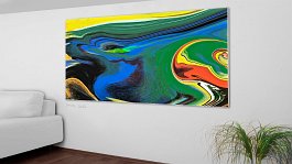 flow 2 Art print on 380g polycotton canvas